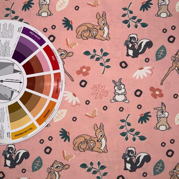 Disney Licensed Bambi & Friends Pack Cotton Fabric - 1/2 Yard - Flower, Thumper - Picture 5 of 8